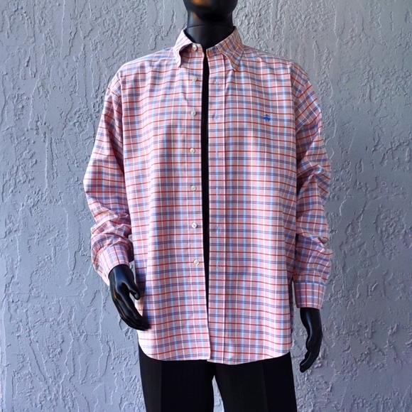 BROOKS BROTHERS 1818 MEN'S MONOGRAMMED PLAID LUXURY SHIRT - Picture 12 of 17